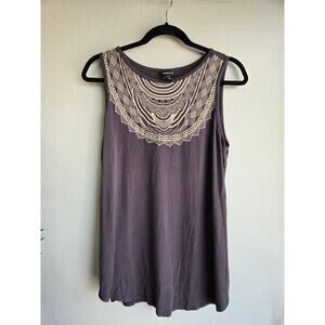 Torrid Mandala Graphic Sleeveless Knit Tank Top Purple Women's Size 00